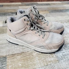 Bogs Sandstone Mid Womens Shoes Sz 11 Athletic Taupe Suede Composite Safety Toe