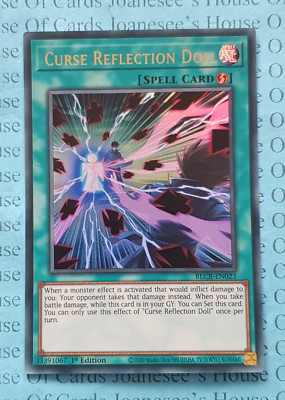 Fluch Reflexion Puppe BLCR-DE023 Ultra Rare Yu-Gi-Oh Karte 1. Auflage Neu