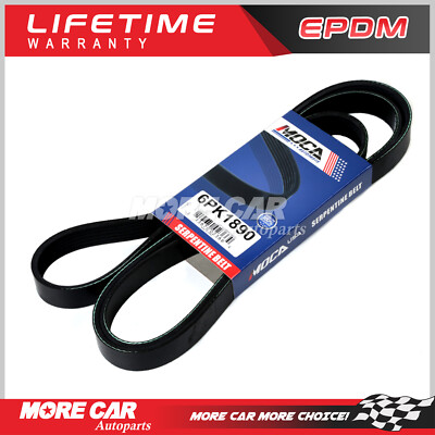 EPDM Serpentine Belt 6PK1890 for Chevrolet GMC Toyota Suzuki BMW X5 Mitsubishi
