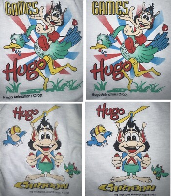 Skærmtrolden Hugo The Troll Interactive Games 2 Set Shirt & Short SilverRock ITE