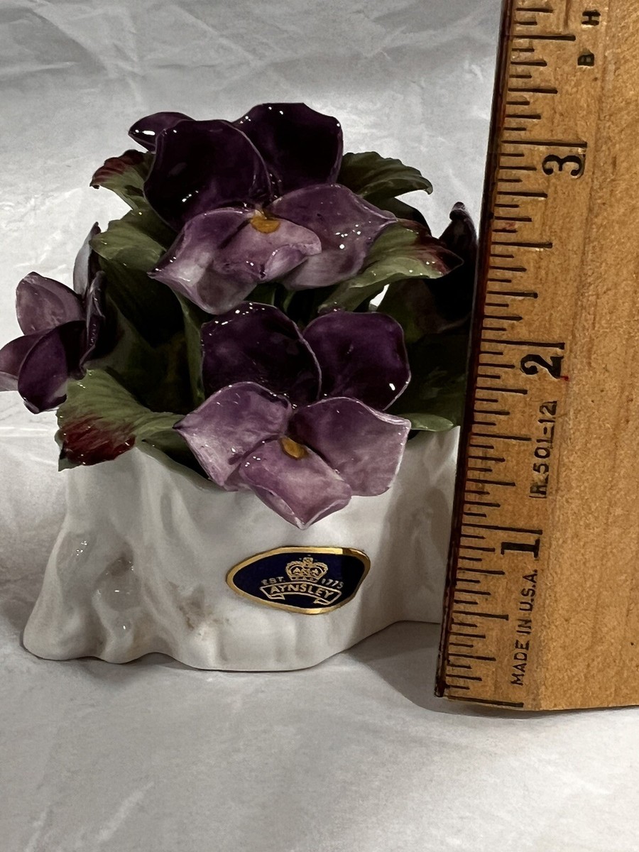 Vintage Aynsley November Violet Fine Bone China Bouquet 3 Vintage Aynsley November Violet Fine Bone China Bouquet 3