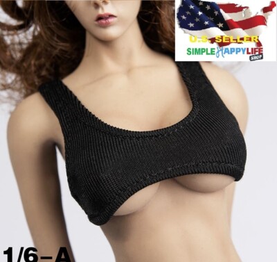 1/6 Female Fitness Underwear black top bra for phicen hot toys 12'' figure  USA 