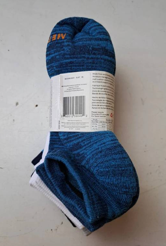 Merrell Unisex-Adult's Low Cut-Blue Recycled Cushioned Socks, 6 Pairs, Size S/M - Picture 3 of 4