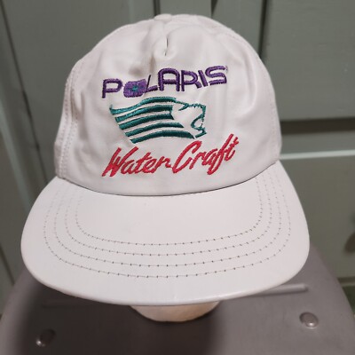 VTG Polaris WaterCraft Water Craft Leather Adjustable Strapback