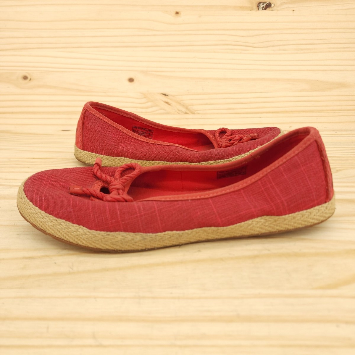 UGG Red Loafers & Slip-Ons UGG Red Suede Leather Moccasin Slip-on Flat | Mercari main image 3