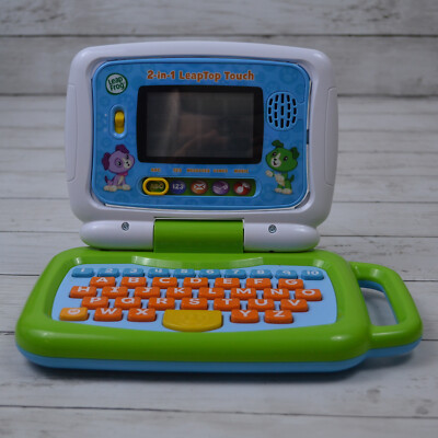 Toy Laptop 2-in-1 Touch Tablet Keyboard Letters Math Reading Games Preschool Kid