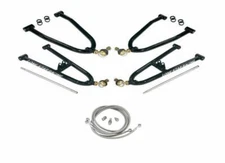 Lonestar Sport Extended A-Arms +2" Wider + Streamline Brake Lines Honda TRX250R