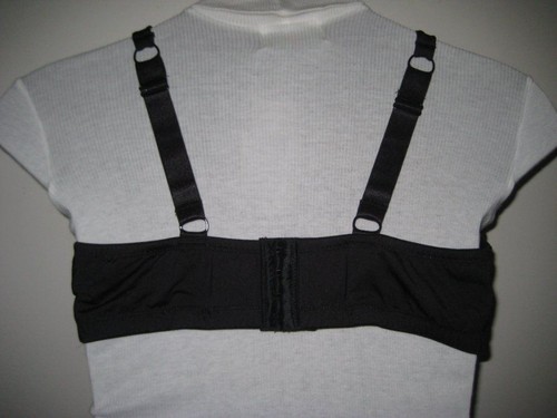 New Comfort Choice Lace Trimmed Balconette T-Shirt Bra Black Size 48C Underwire - Picture 2 of 4