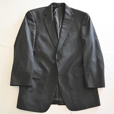 Hart Schaffner Marx 40S Gray Herringbone Gold Trumpeter Blazer Jacket Sport Coat