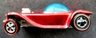Vintage HOT WHEELS Red Line 1968 BEATNIK BANDIT Metallic Red Dark Interior