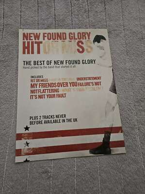 FPOT179 MAGAZINE ADVERT 11X8'' NEW FOUND GLORY : HIT OR MISS