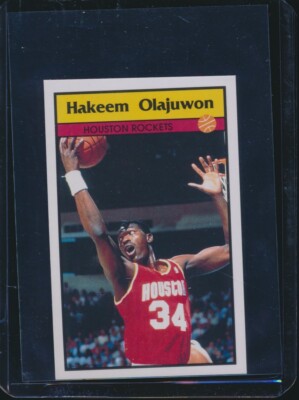 HAKEEM OLAJUWON 1992-93 Panini Basketball Stickers #76 Houston Rockets