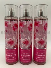 Bath  Body Works Cherry Blossom Fine Fragrance Mist S/3 8 Fl Oz Full Size 9170