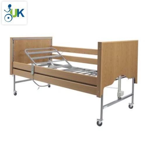 Profiling Electric Nursing Care Home Hospital Bed With Mattress Side Rail Kit - Picture 2 of 5