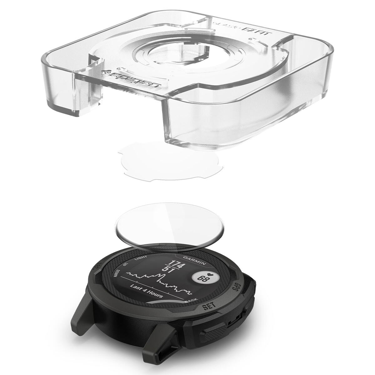 3x apgo MATTE Hybrid Glass Screen Protector for Garmin Instinct 2X