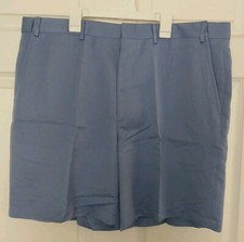 New Haband Adjust-A-Band Comfort System Men's Stretchy Waist Shorts Size 40 Blue