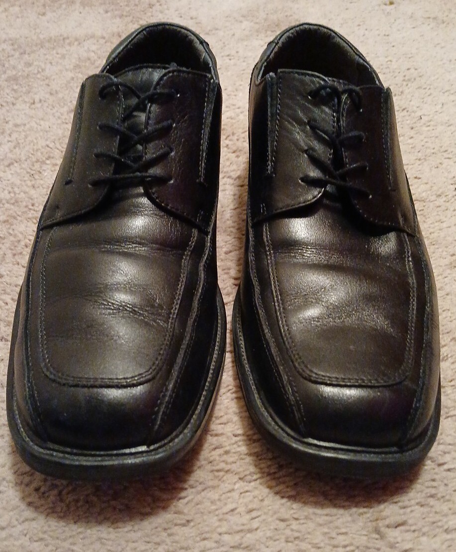 SAOLA Scarpe DOCKERS da uomo Pro Style All Motion Comfort in pelle nera taglia 11