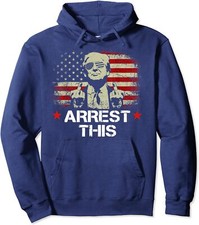 Trump Arrest This 2024 Felon Funny Political Unisex Hooded Sweatshirt