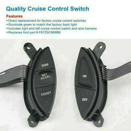 SW5928 Cruise Control Switch for Ford Motorcraft F-150 Explorer Ranger - Picture 5 of 6