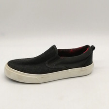 Old Navy Unisex Kids Loafer Sneaker Gray Slip On Round Toe Elastic Insets 1