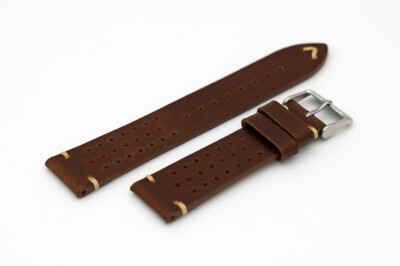 22mm Vintage Rally Racing Genuine Leather Watch Strap Omega, IWC, Tudor ...