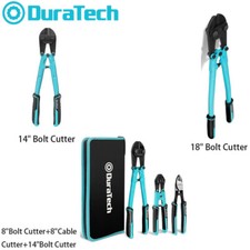 DURATECH Heavy Duty Bolt Cutter Plier w/Bi-Material Ergonomic Rubber Grip Handle