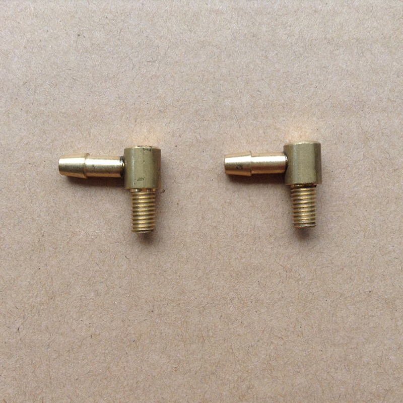Alu-Einlass/Auslassdüse Für 4 Mm Schlauch – Modellbau, Boot, 28 Mm Lang, Blau