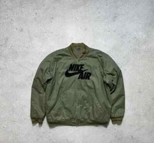 Nike Air Vintage 00 s Bomber Jacket Big Logo Swoosh Y2K