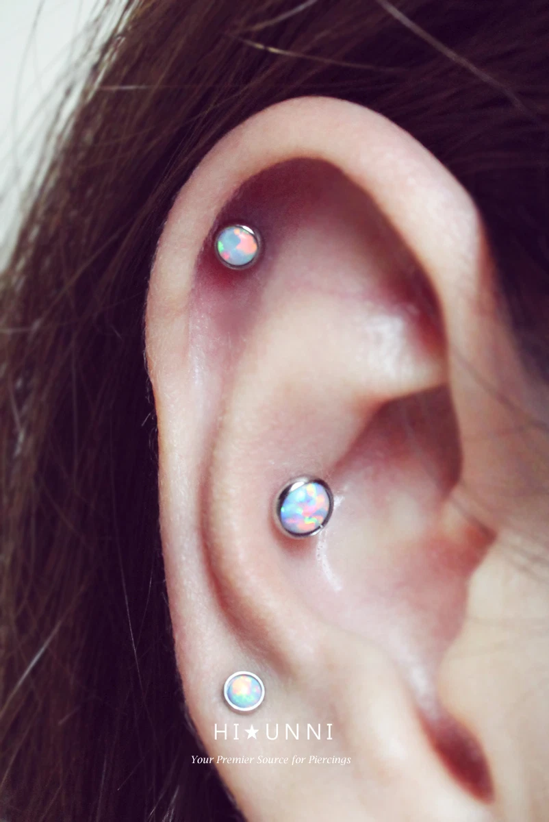 Opal cartilage stud deals