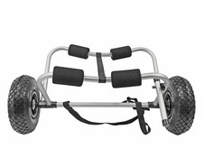 Carrello Trasporto Trolley Carrello per Kayak Canoa fino a 75KG Pieghevole Carrello Canoa 