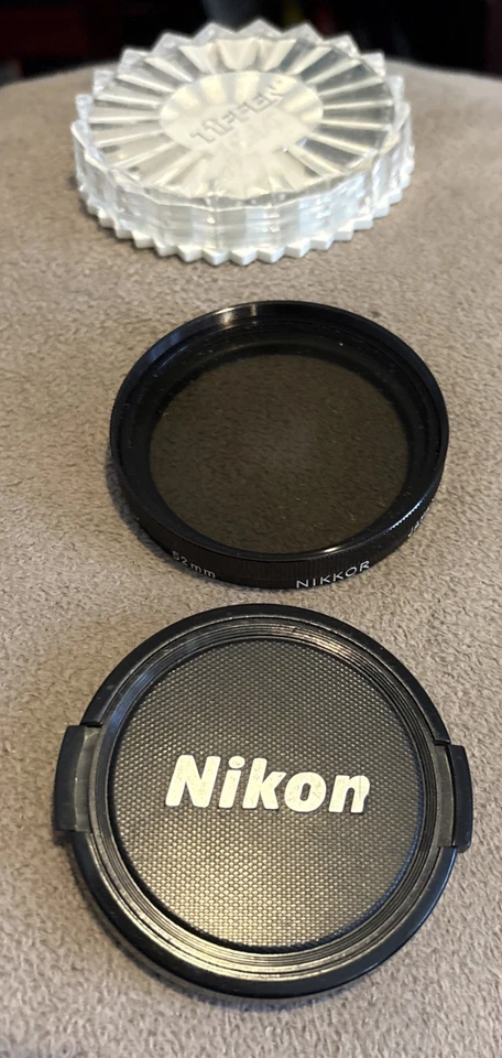Nikon Nikkor 52mm Polar Polarizer Filter Screw-In + 58mm Nikon Snap-In Lens Cap - Image 4 of 4