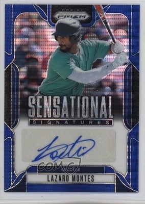 2025 Prizm Sensational Signatures Blue Pulsar 7/49 Lazaro Montes Auto 0o4t