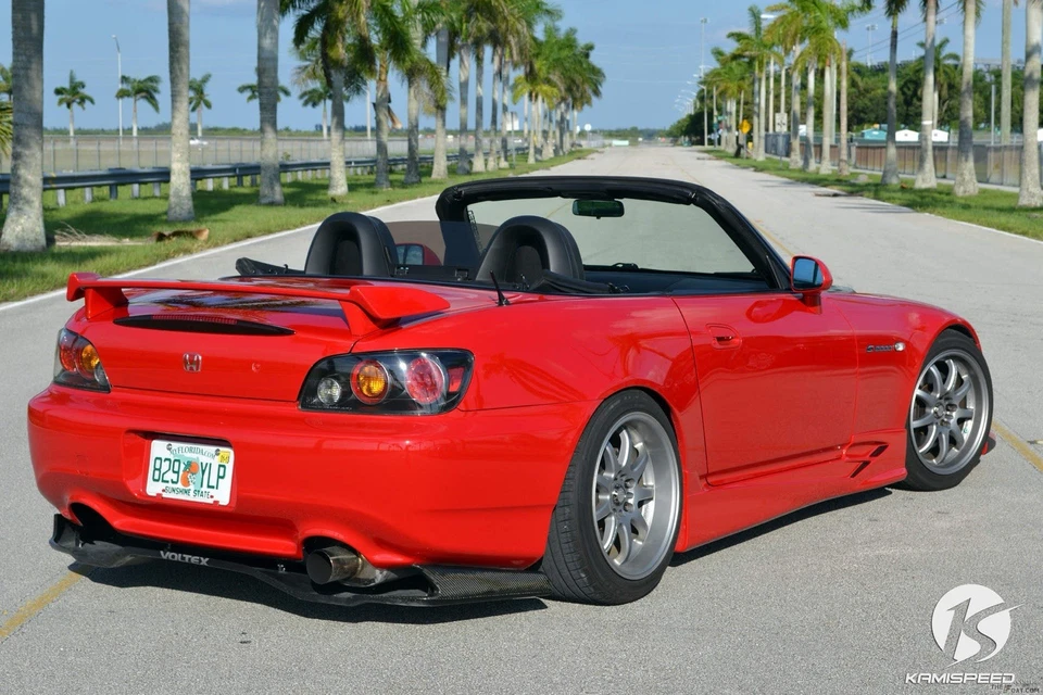 Faldones laterales de carrera estilo Voltex en FRP para Honda S2000 AP1/AP2 SK2 Foto 3 de 4