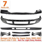 Front Bumper Primed Steel Kit + Brackets For 2005-07 Ford F-250 F-350 Super Duty
