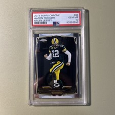 2014 Topps Chrome AARON RODGERS #66 SSP Variation PSA 10 Gem Mint Pop 12