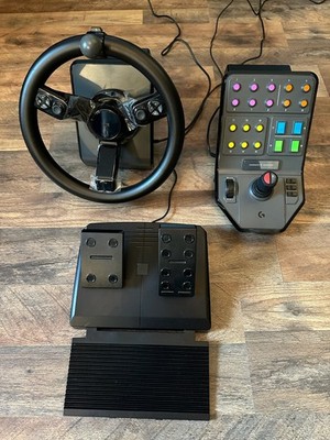 Logitech Heavy Equipment Bundle Steering Wheel + Controller + Pedals J-U0007
