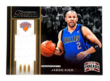 JASON KIDD JERSEY RELIC ~ 2012-13 PANINI THREADS / AUTHENTIC THREADS #4 ~ DALLAS