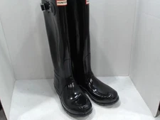 NewMissingBox - Hunter Womens Original Gloss, Black, US 9 / UK 7 / EU 40/41
