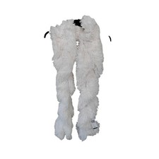 NWT Faux Fur Ivory Plush Scarf Wrap Stole Soft Shaggy Winter One Size