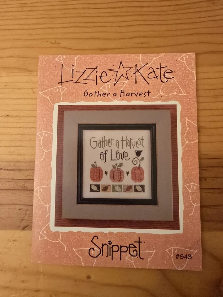 Lizzie Kate Snippet Gather A Harvest Cross Stitch Pattern #543 - Image 4 of 4