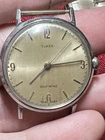 1963 VTG Timex Self Wind Mechanical Watch SilverTone Parts Repair Restore