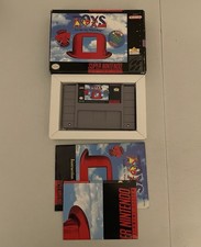 SNES 1992 Toys Let The Toy Wars Begin Video game  With Box And Manual Absolute