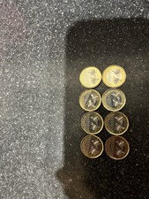 8x UK 1 Pound Coins 2023 – Bee Design – Uncirculated / Collectible Coins