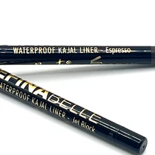 Belle Beauty Black & Brown Waterproof Eyeliner Kim Gravel DefinaBelle Kajal New