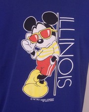 vintage 80s 90s single stitch Walt Disney Mickey Mouse T-Shirt Illinois SZ L