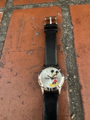 Mickey Mouse Watch with Black Brown Strap vintage Amazon.com: Disney Mickey Watch - Watch for Women - Mickey  main image 4