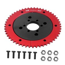 Universal 35 Chain 53T Split Sprocket with Adapter for Predator 53 tooth Black