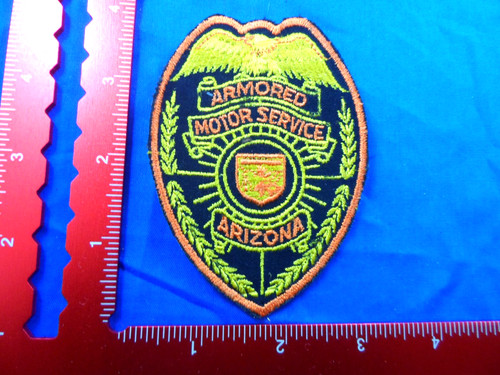 ARIZONA - Vintage Armored Motor Service Cloth Patch 4" Old, Interesting