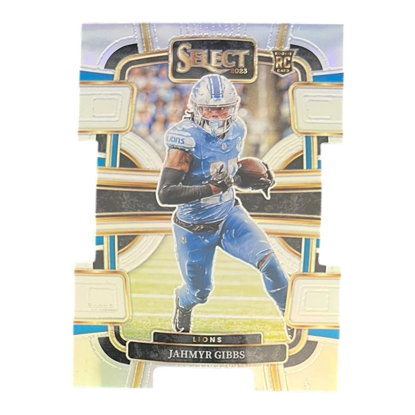 2023 Panini Select - Concourse Jahmyr Gibbs #34 Silver Prizm Die-Cut (RC)