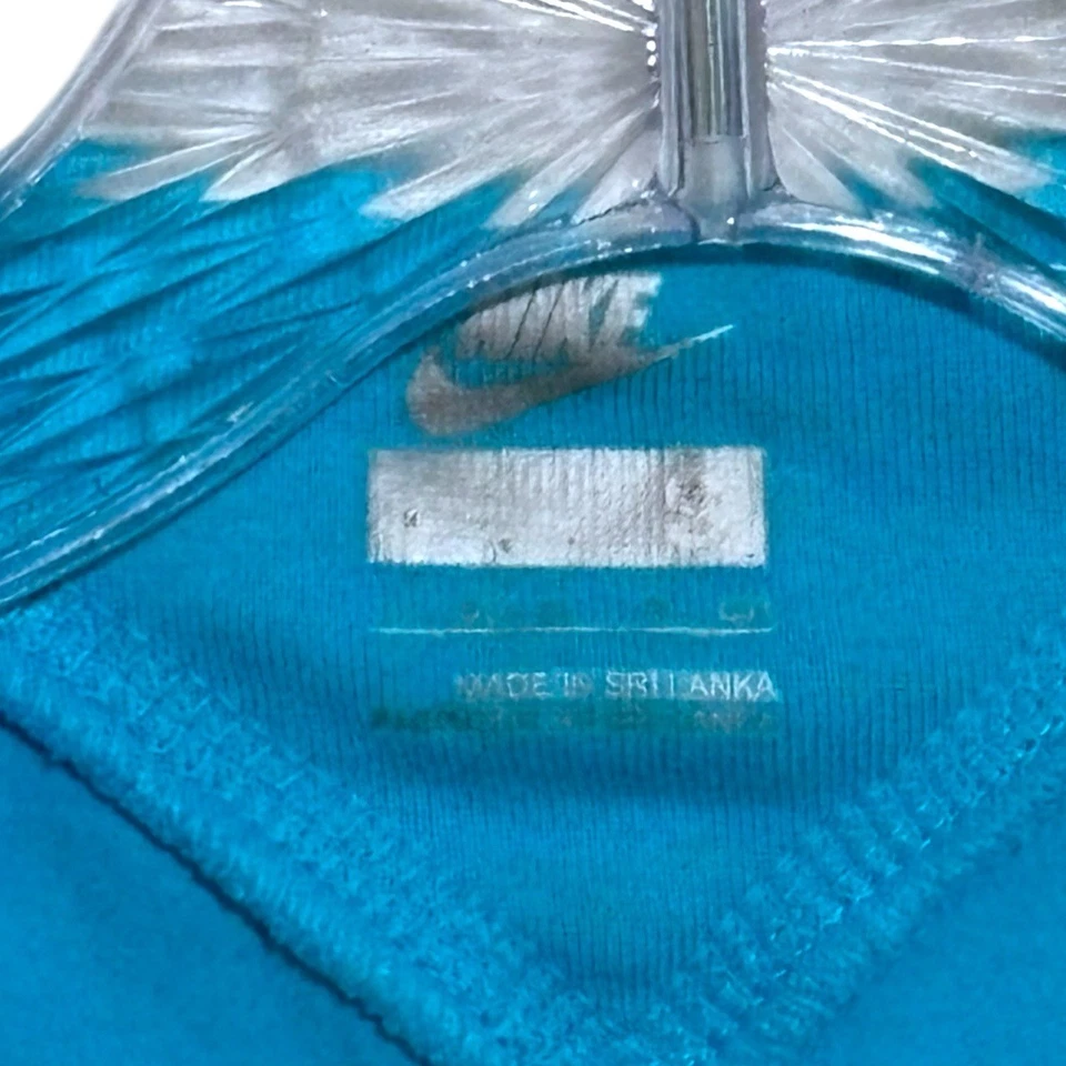 Vtg Nike Y2K Tank Top Womens Sz Small Blue Center Swoosh Retro Fitted Athleisure - Image 3 of 4